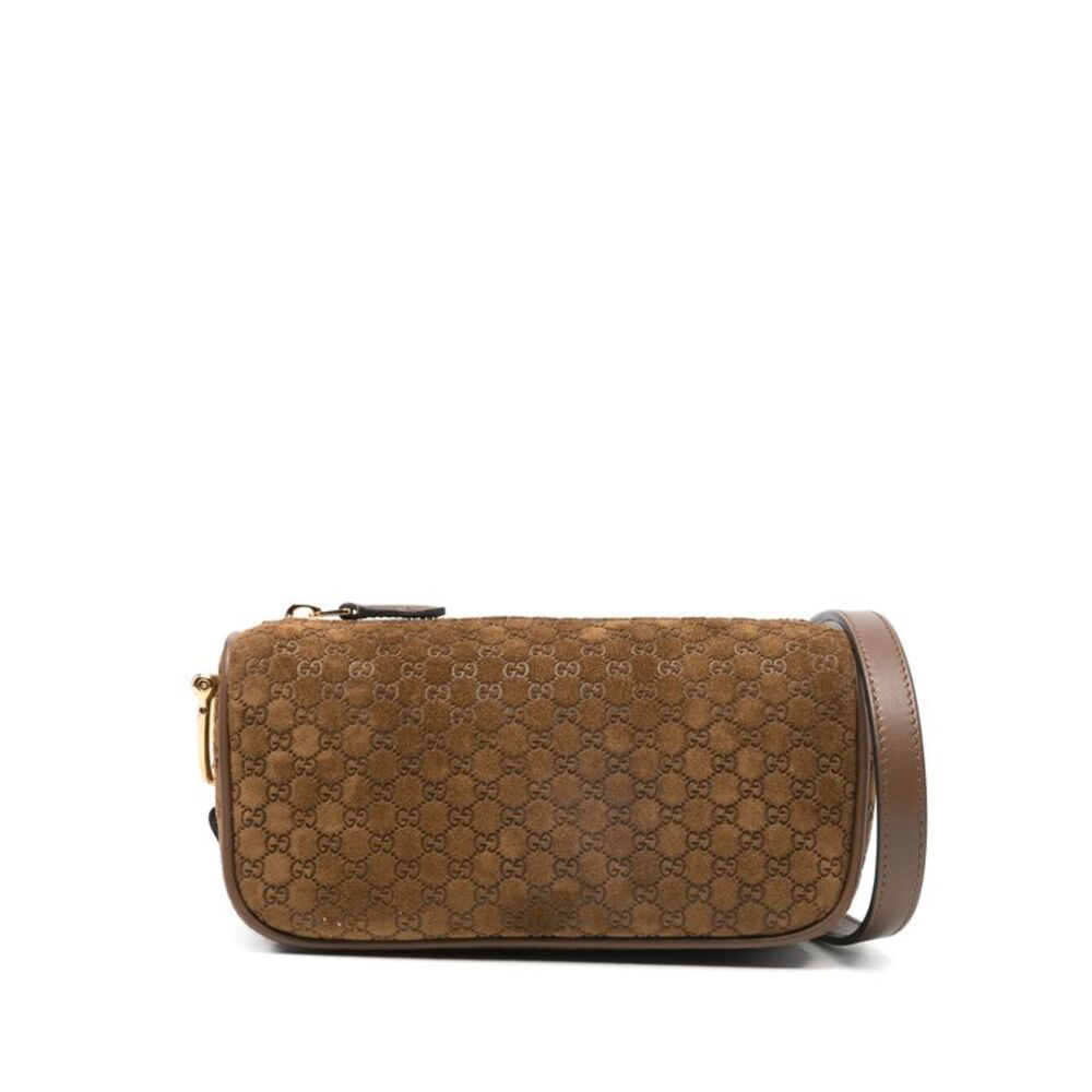 Gucci Brown Monogram Shoulder Bag